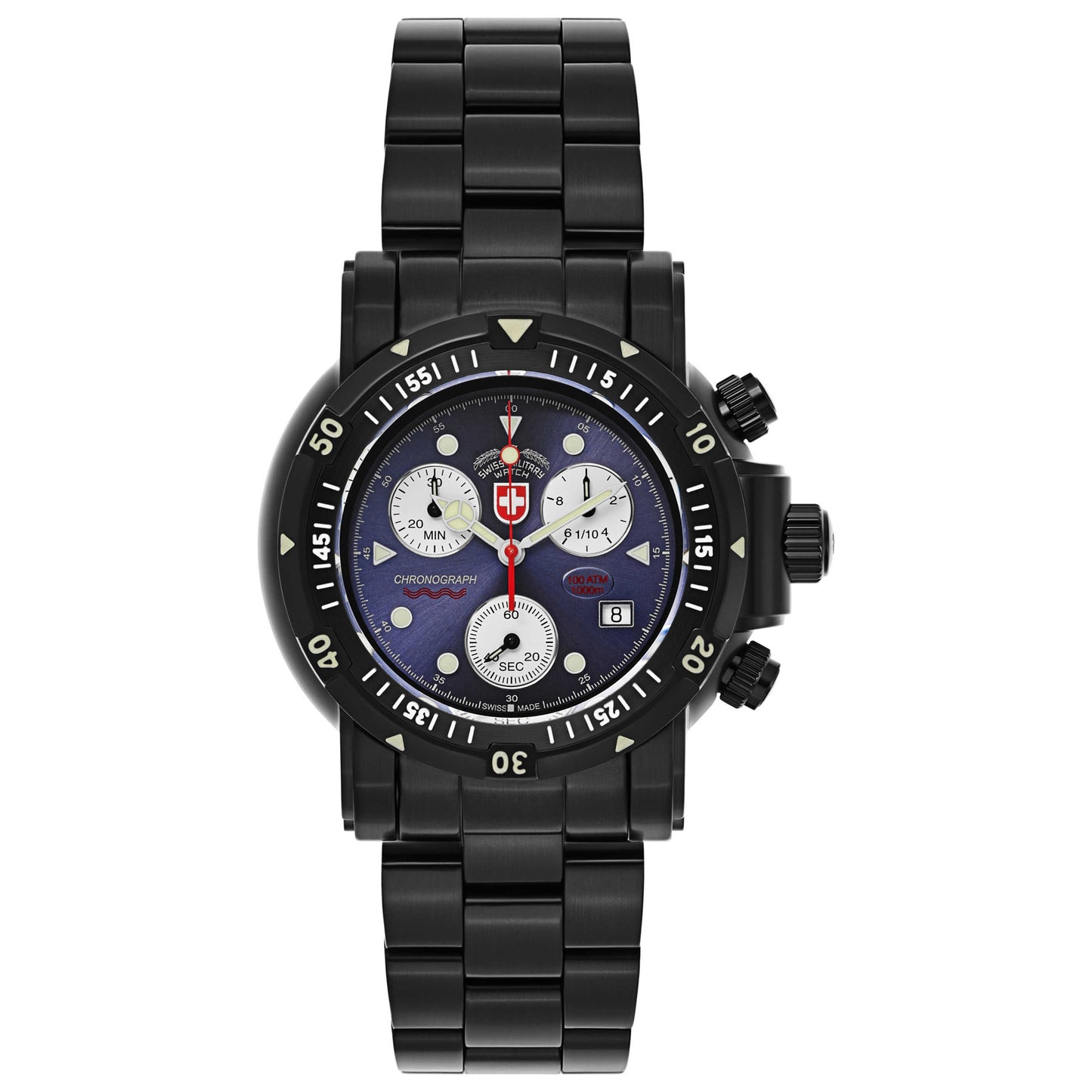 Front view of Swiss Military Seawolf I Men's Swiss Quartz (Battery-Powered) Watch 24171