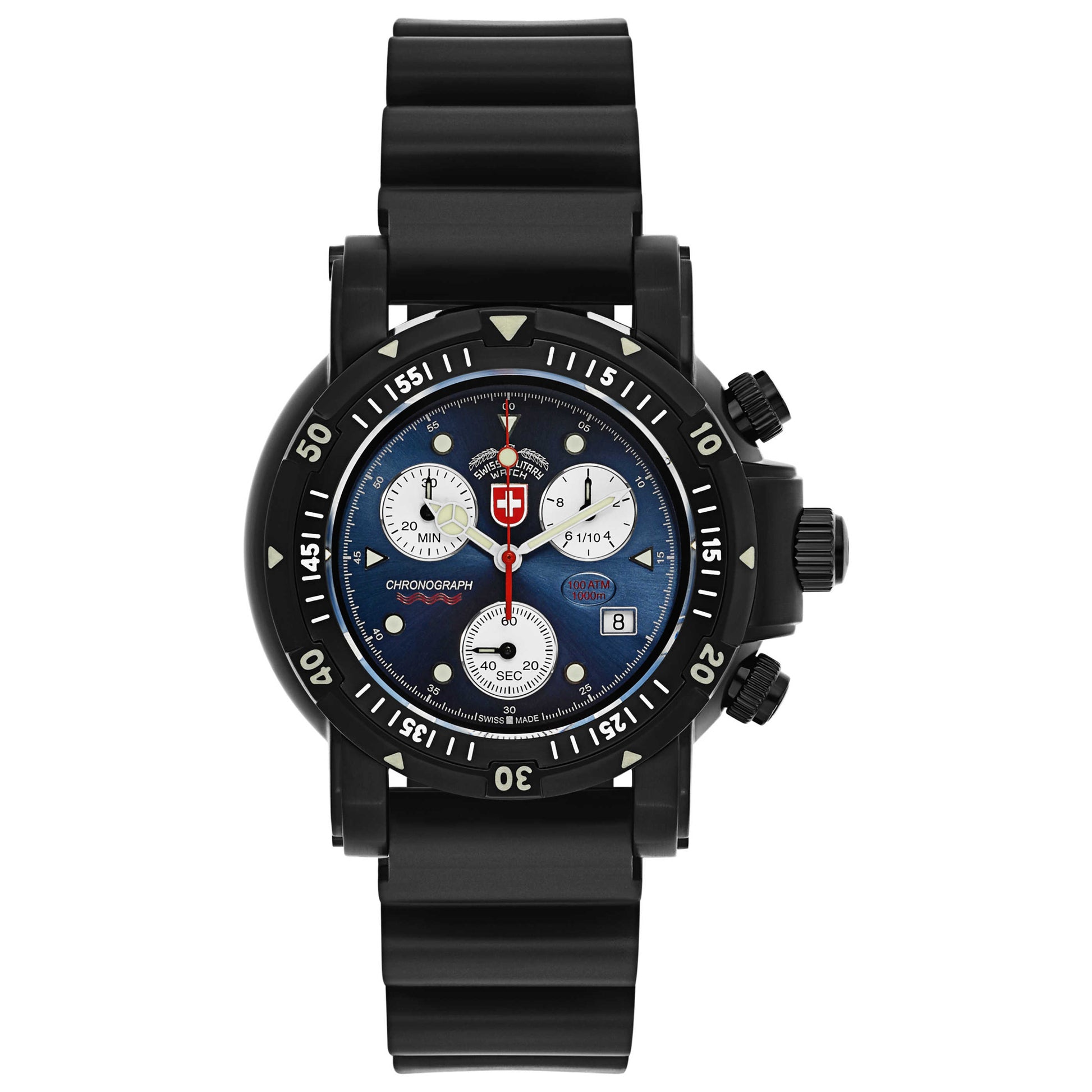 Front view of Swiss Military Seawolf I Men's Swiss Quartz (Battery-Powered) Watch 2417
