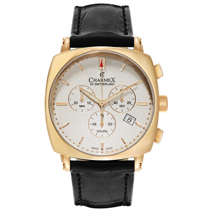Front view of Charmex Vintage Men's Swiss Quartz (Battery-Powered) Watch 2420