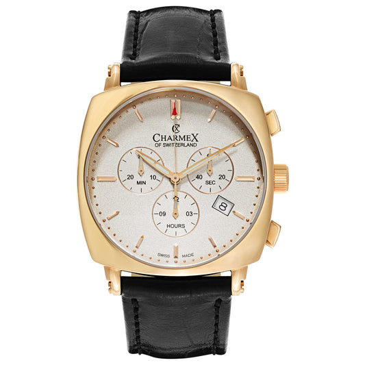 Front view of Charmex Vintage Men's Swiss Quartz (Battery-Powered) Watch 2420