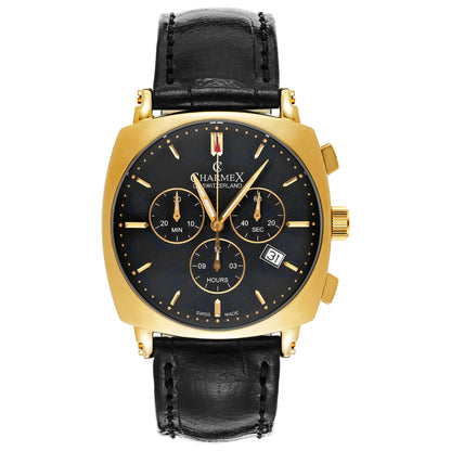 Front view of Charmex Vintage Men's Swiss Quartz (Battery-Powered) Watch 2421