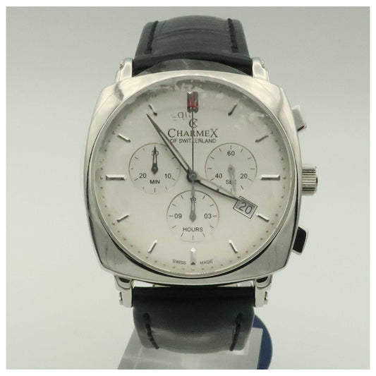 Front view of Charmex Vintage Men's Swiss Quartz (Battery-Powered) Watch 2425-PO