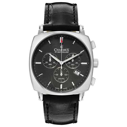 Front view of Charmex Vintage Men's Swiss Quartz (Battery-Powered) Watch 2426