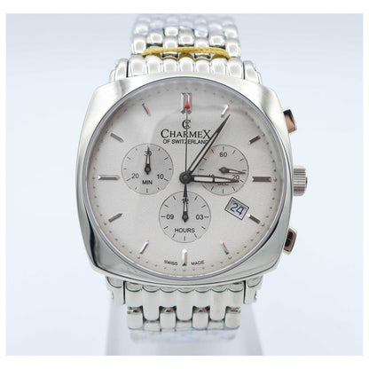 Front view of Charmex Vintage Men's Swiss Quartz (Battery-Powered) Watch 2430-SD