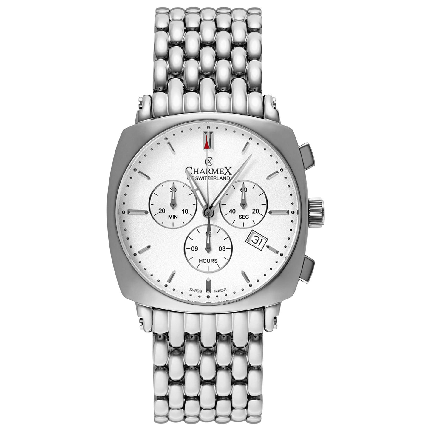 Front view of Charmex Vintage Men's Swiss Quartz (Battery-Powered) Watch 2430