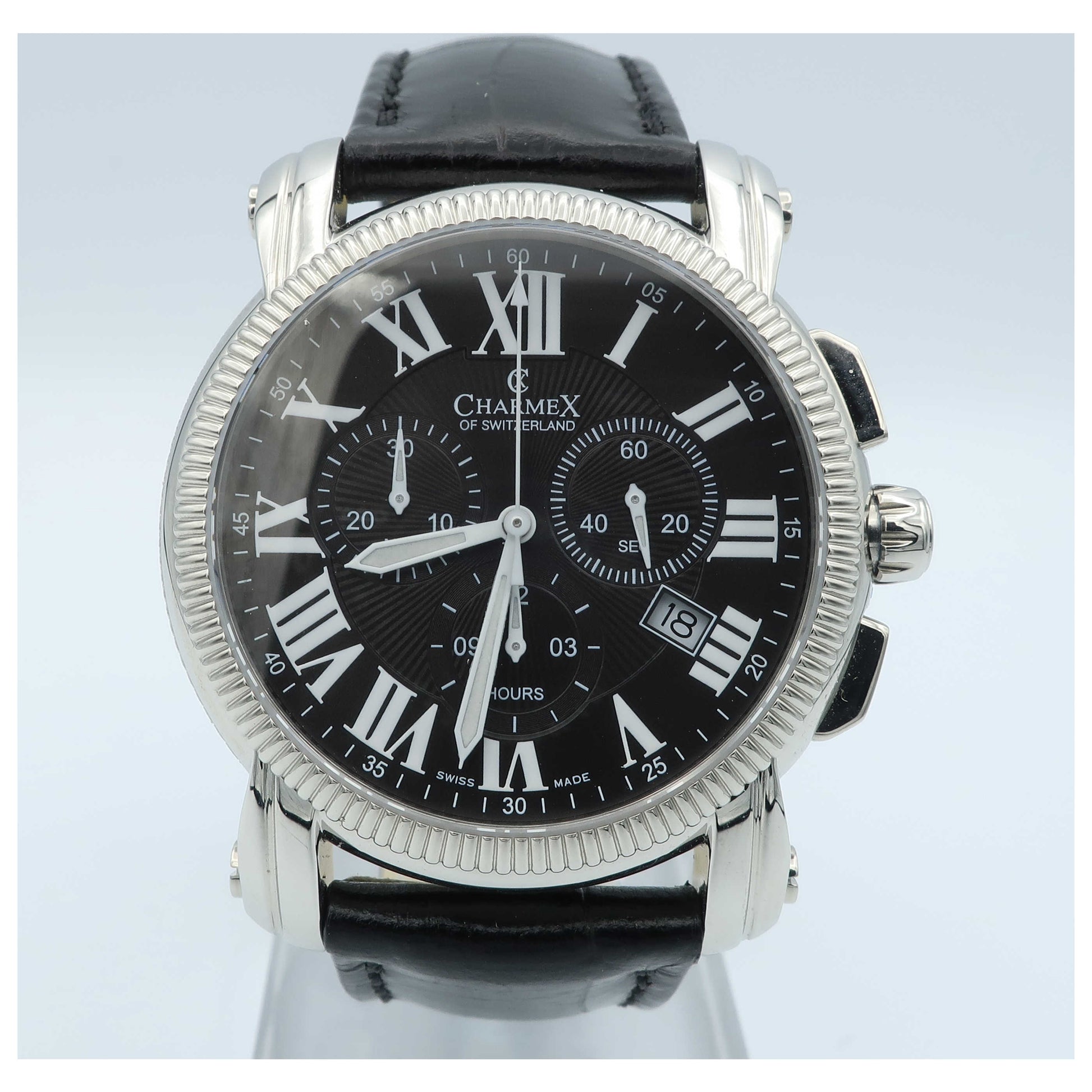 Front view of Charmex Aspen Men's Swiss Quartz (Battery-Powered) Watch 2451-SDV