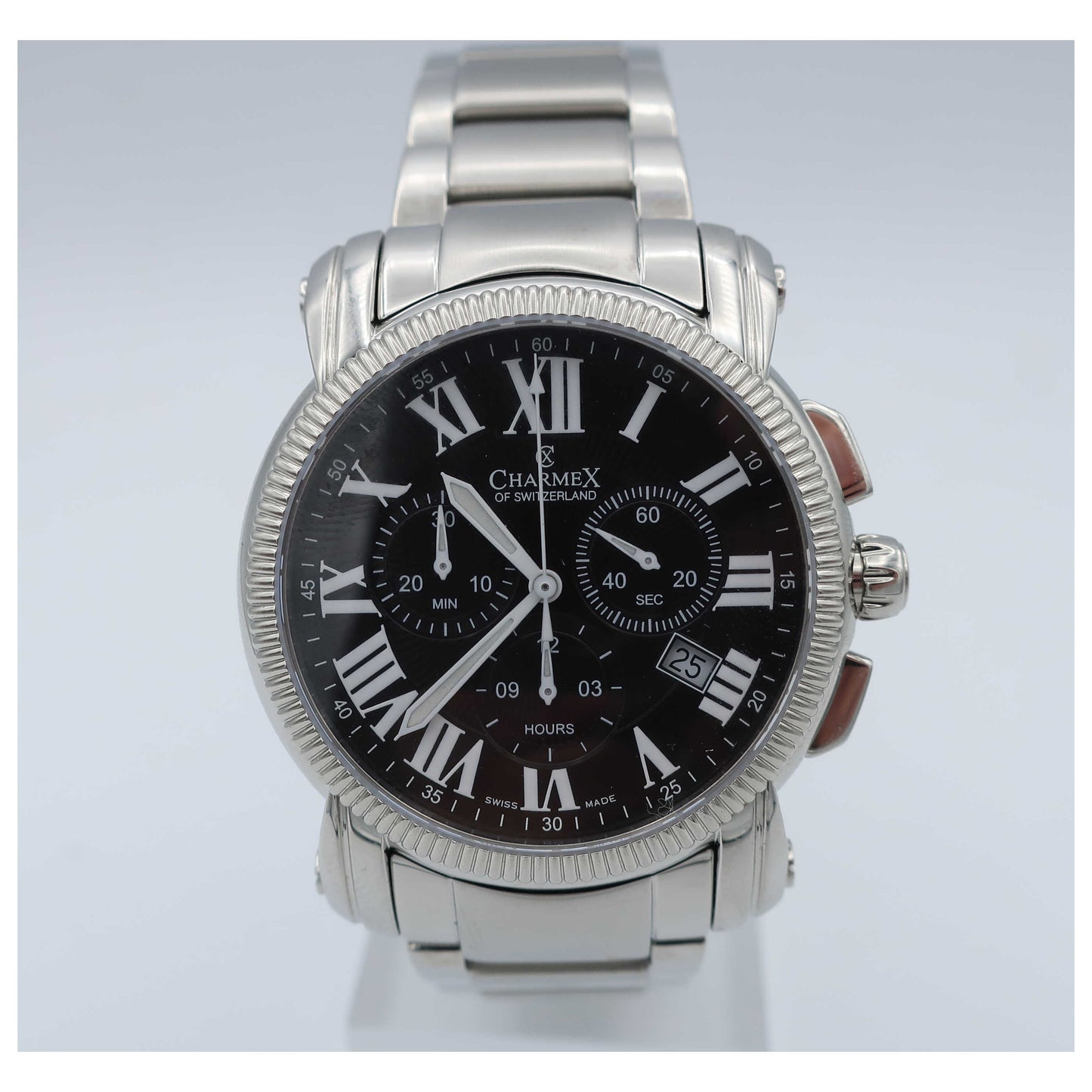 Front view of Charmex Aspen Men's Swiss Quartz (Battery-Powered) Watch 2456-SD