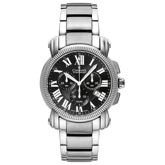 Front view of Charmex Aspen Men's Swiss Quartz (Battery-Powered) Watch 2456