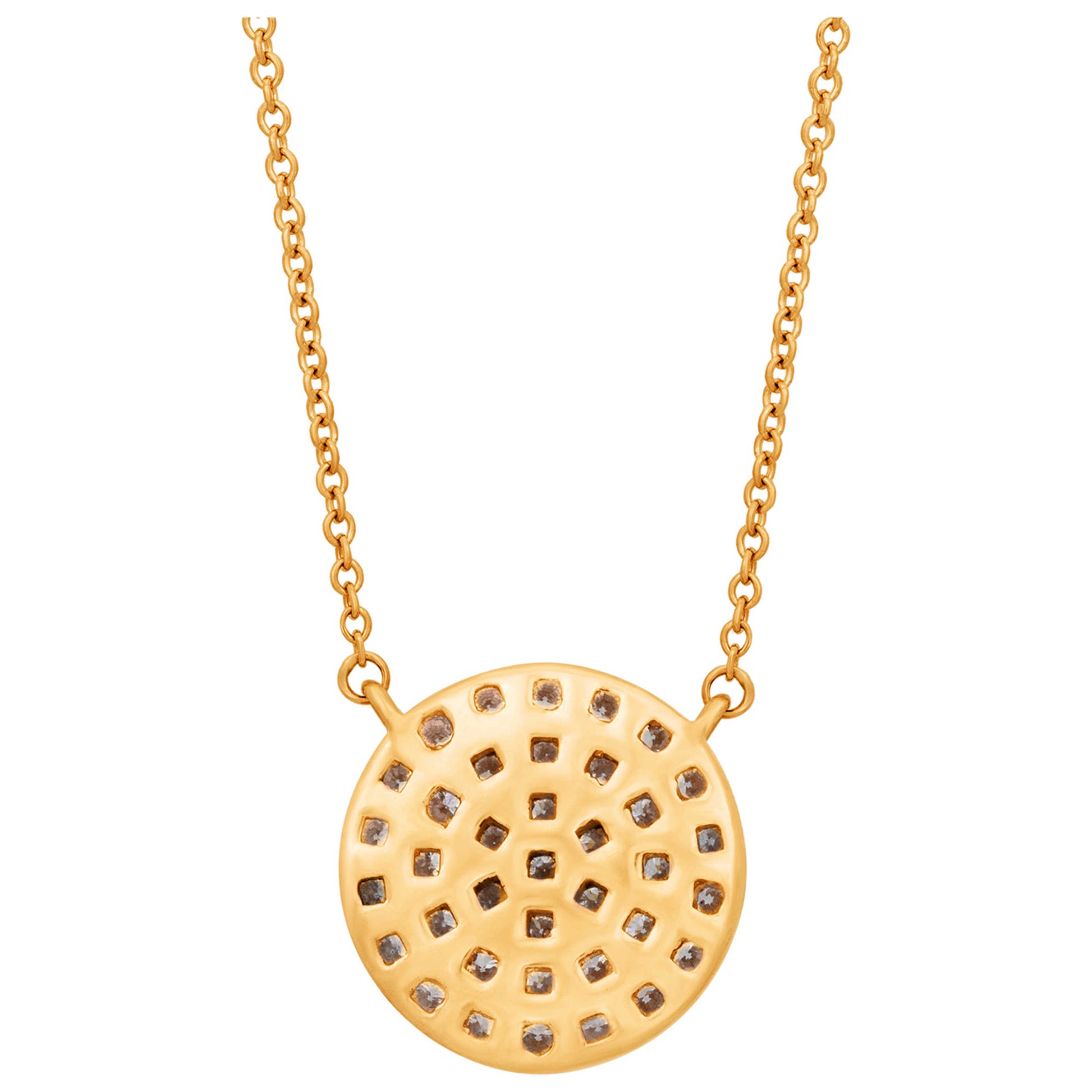 Tresorra Fashion Women's Necklace 247-YG-DIA - Image #2