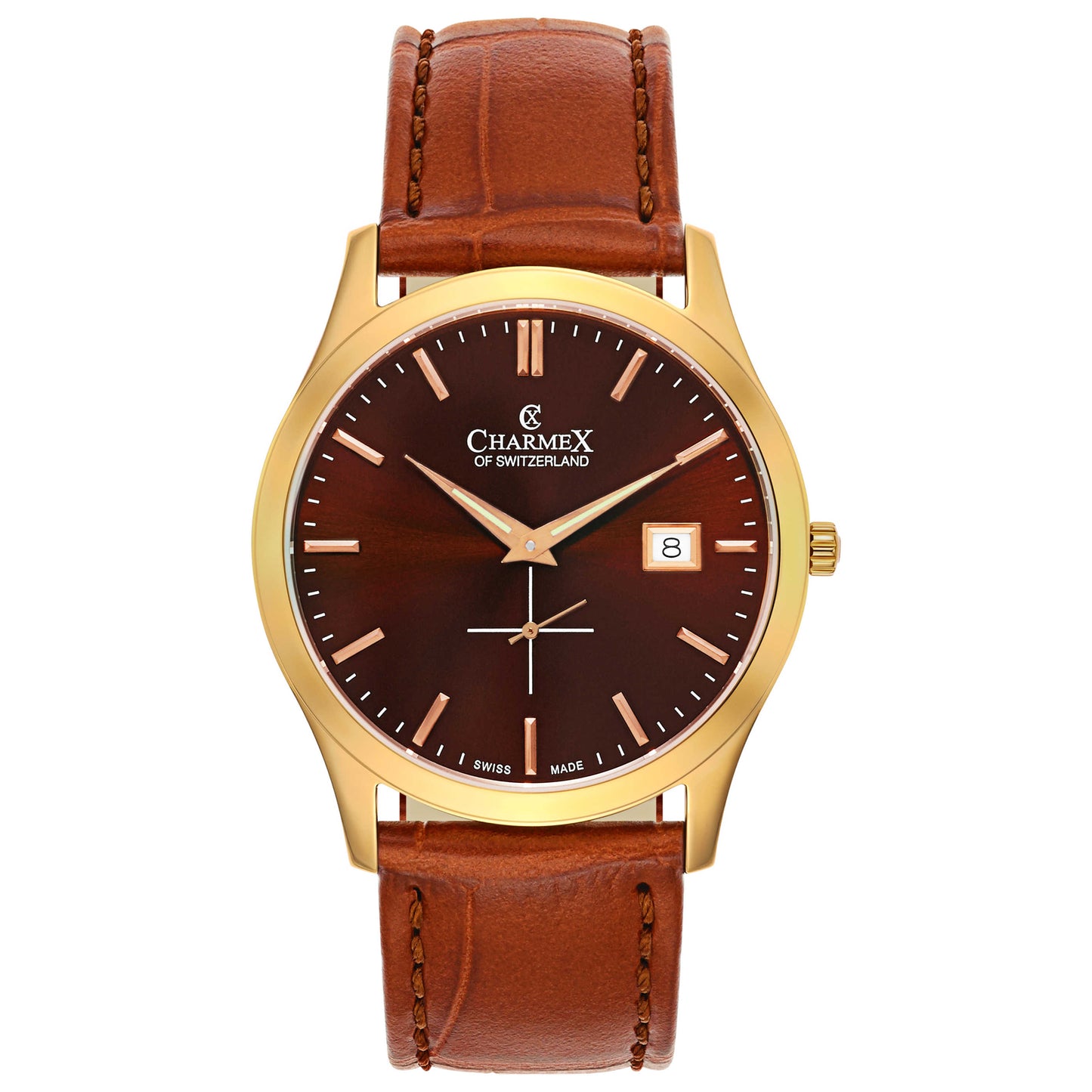 Front view of Charmex Ascot Men's Swiss Quartz (Battery-Powered) Watch 2487