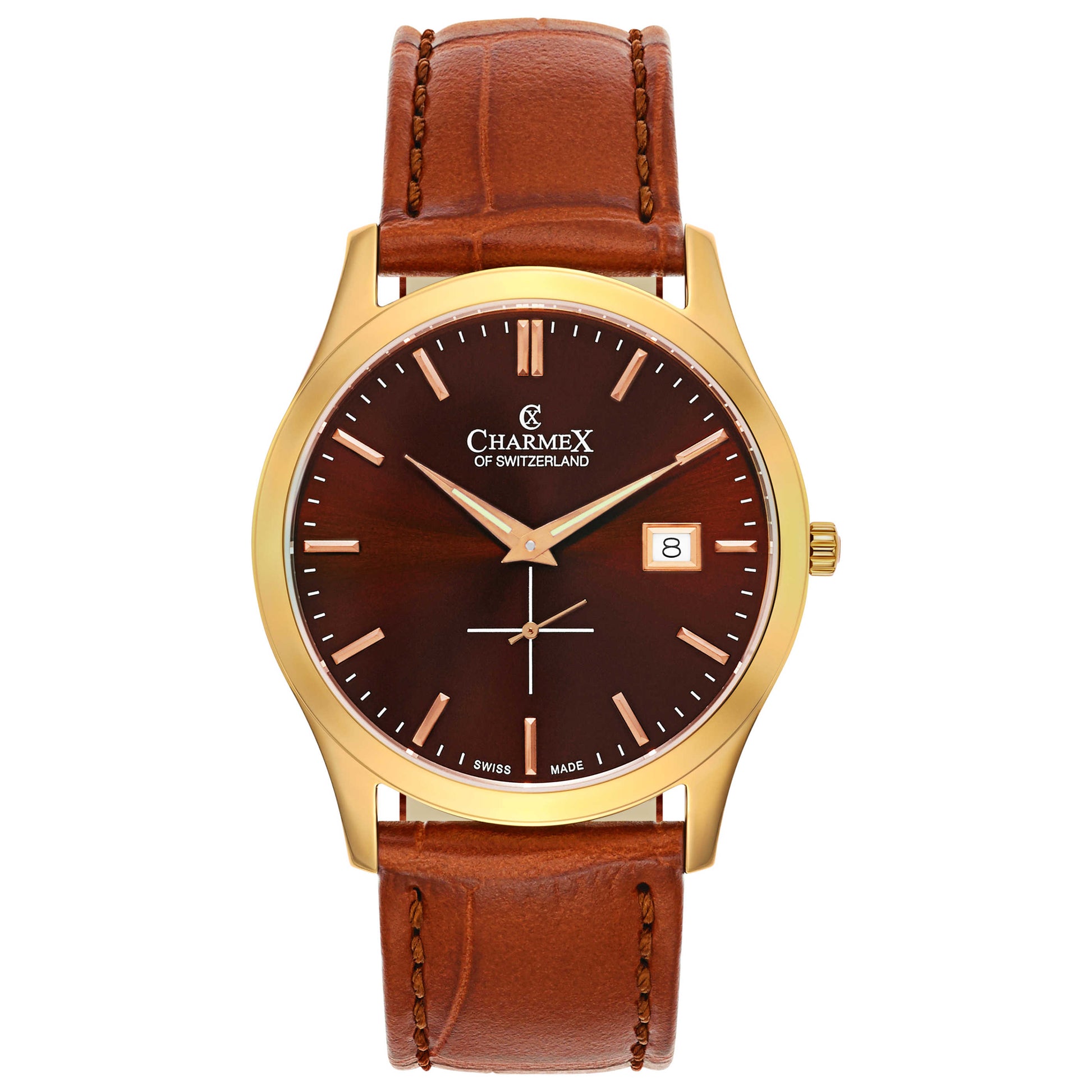 Front view of Charmex Ascot Men's Swiss Quartz (Battery-Powered) Watch 2487