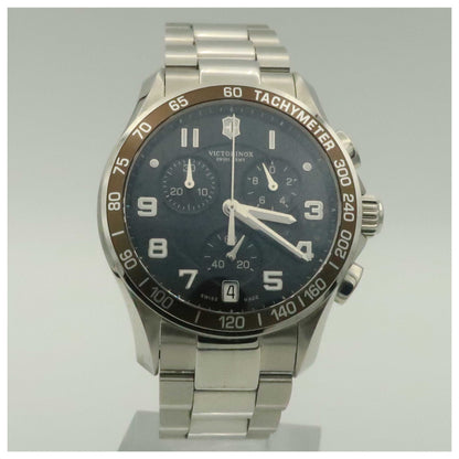 Front view of Victorinox Swiss Army Chrono Classic Men's Swiss Quartz (Battery-Powered) Watch 249043-PO