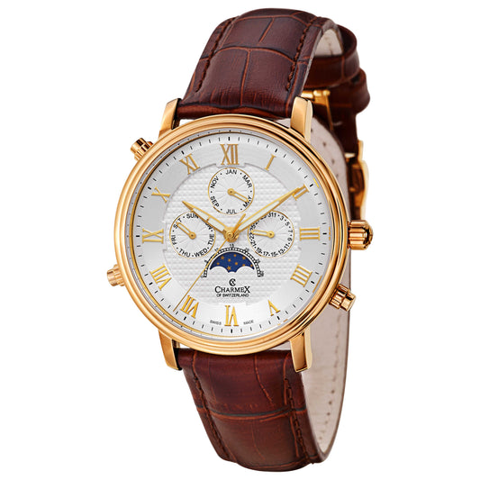 Front view of Charmex Vienna II Men's Swiss Quartz (Battery-Powered) Watch 2495