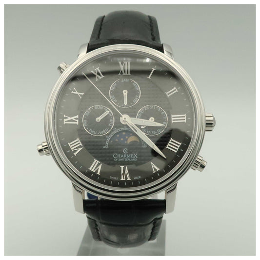 Front view of Charmex Vienna II Men's Swiss Quartz (Battery-Powered) Watch 2501-SDV