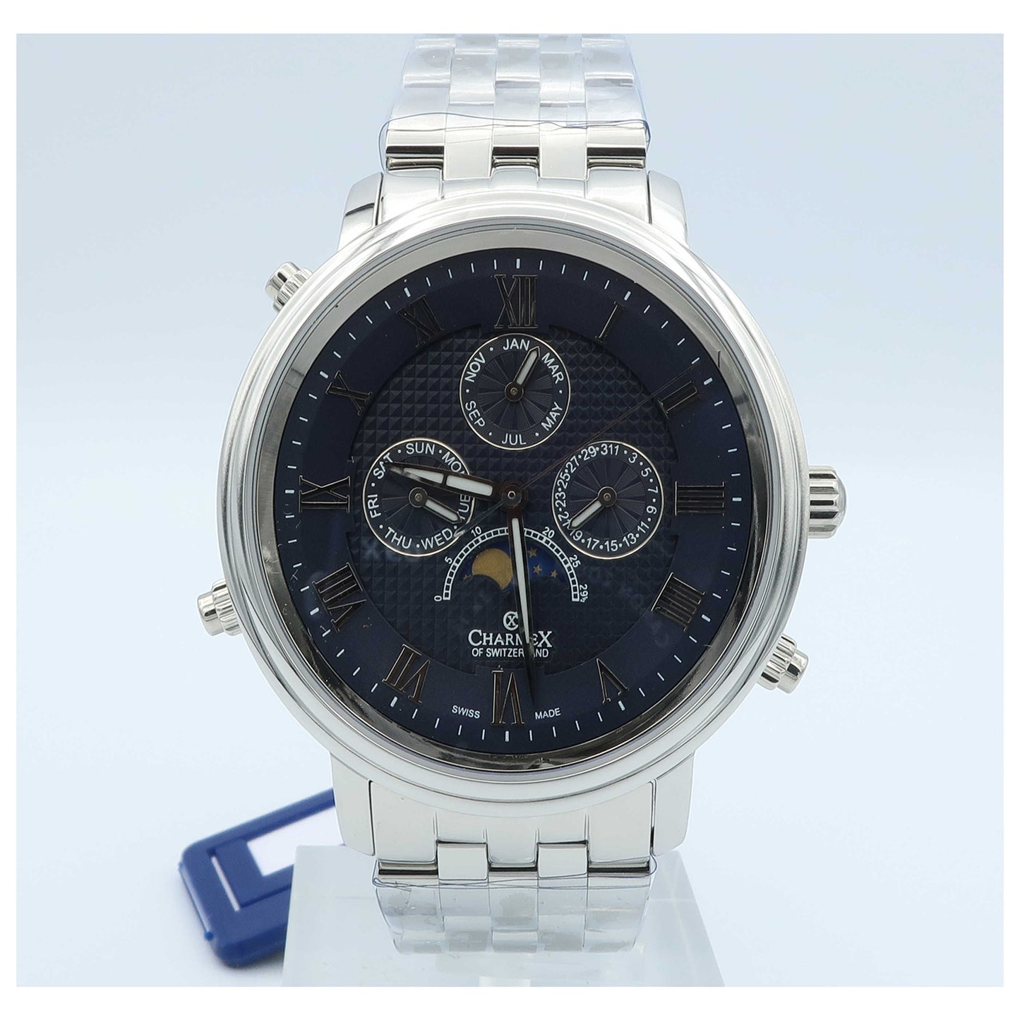 Front view of Charmex Vienna II Men's Swiss Quartz (Battery-Powered) Watch 2507-SD