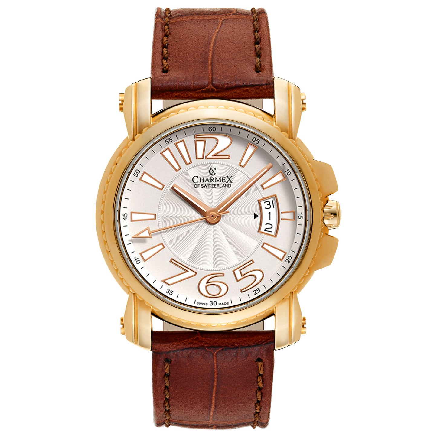 Front view of Charmex Berlin Men's Swiss Quartz (Battery-Powered) Watch 2510