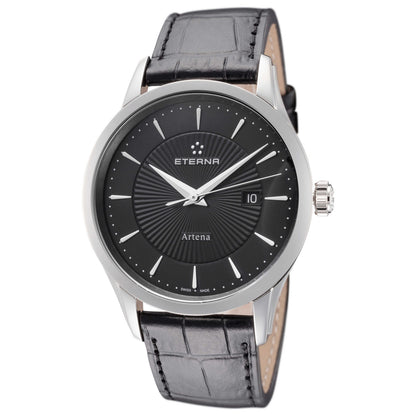 Front view of Eterna Artena Men's Quartz Watch 2520-41-41-1258