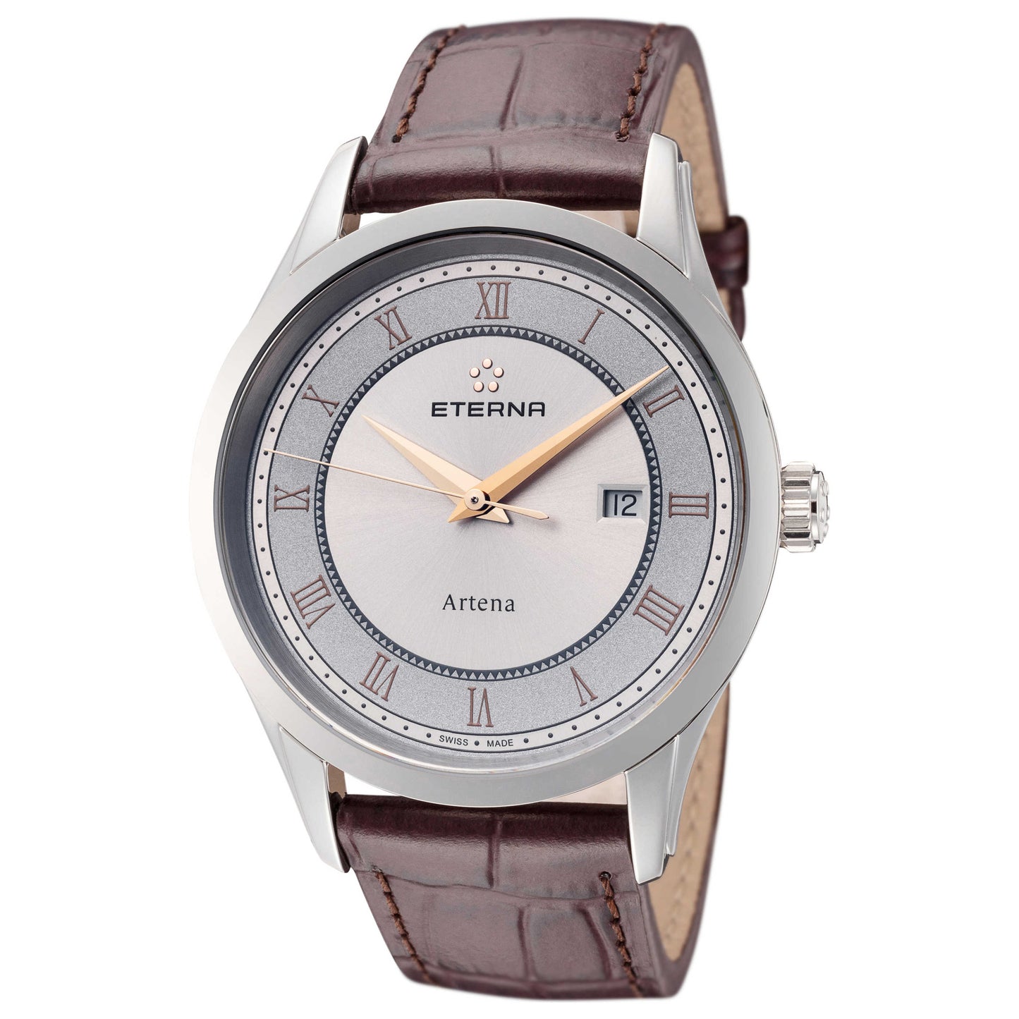Front view of Eterna Artena Men's Quartz Watch 2520-41-56-1259