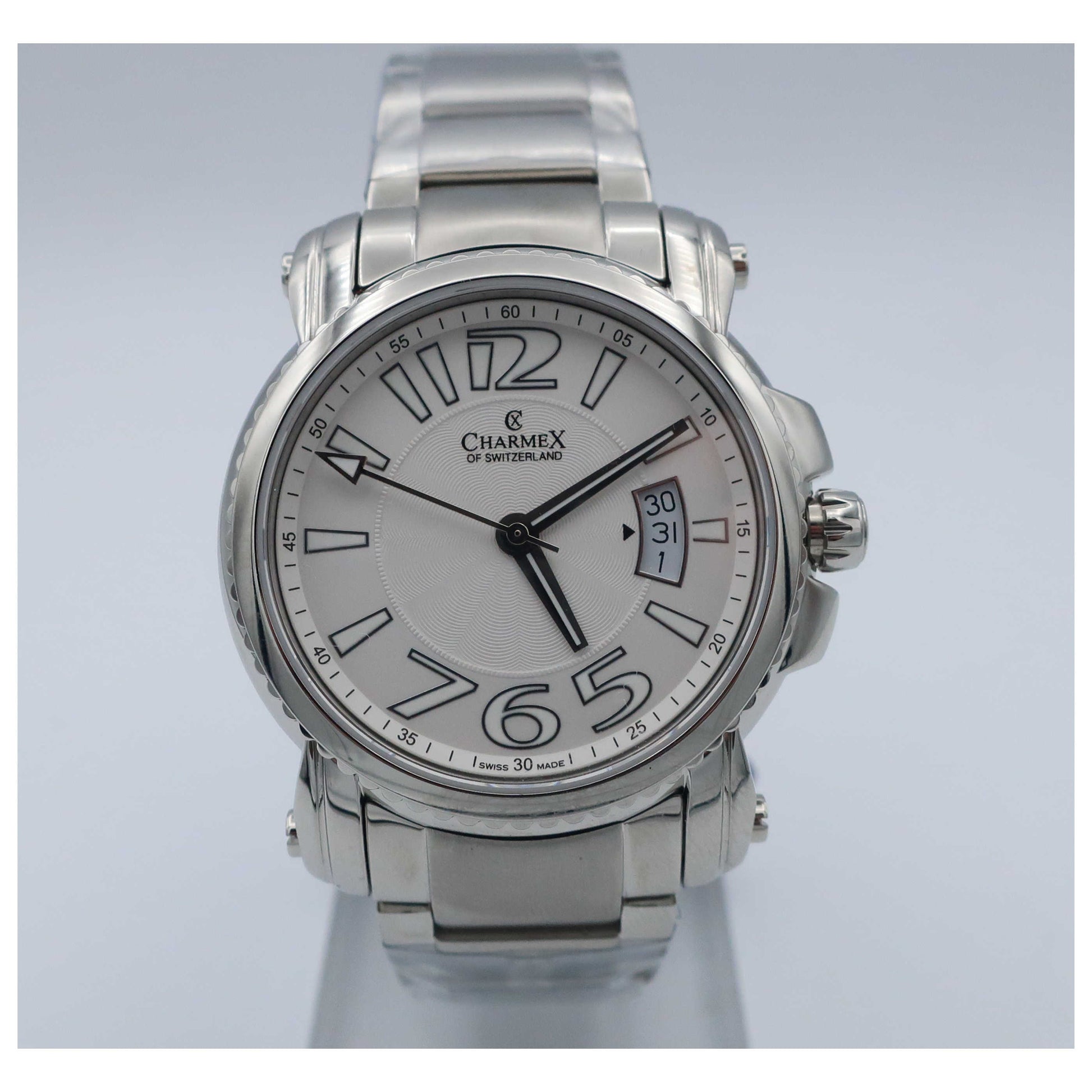 Front view of Charmex Berlin Men's Swiss Quartz (Battery-Powered) Watch 2520-SD