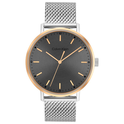 Front view of Calvin Klein Modern Mesh Men's Quartz Watch 25200047