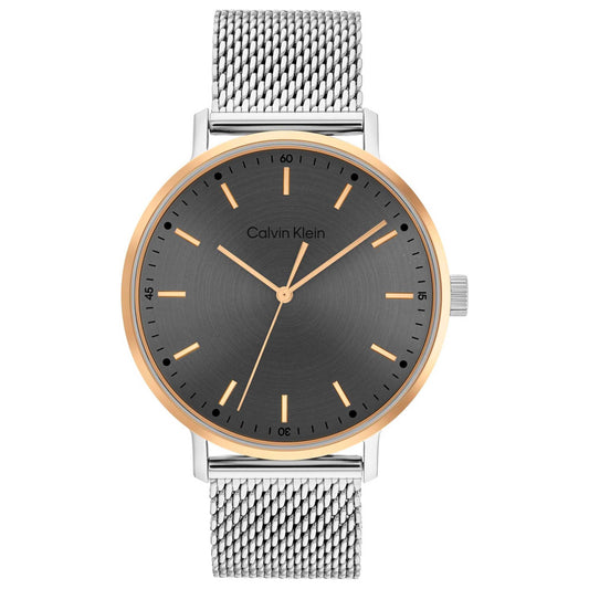 Front view of Calvin Klein Modern Mesh Men's Quartz Watch 25200047