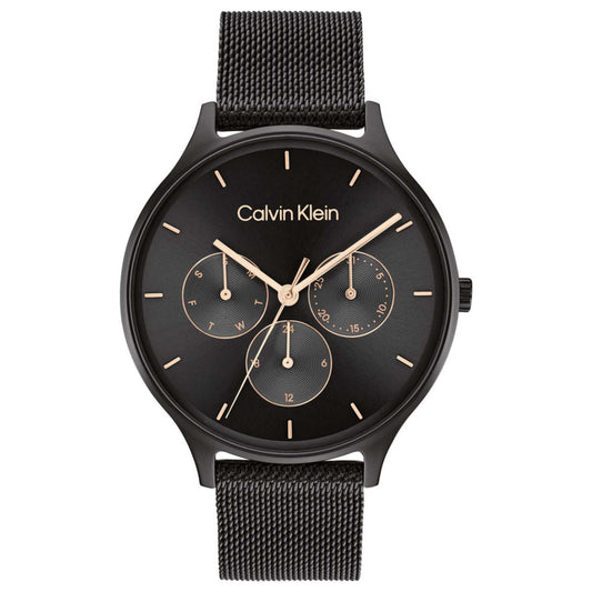 Front view of Calvin Klein Timeless Mesh Mf Women's Quartz Watch 25200105