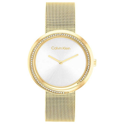 Front view of Calvin Klein Twisted Bezel Women's Quartz Watch 25200150