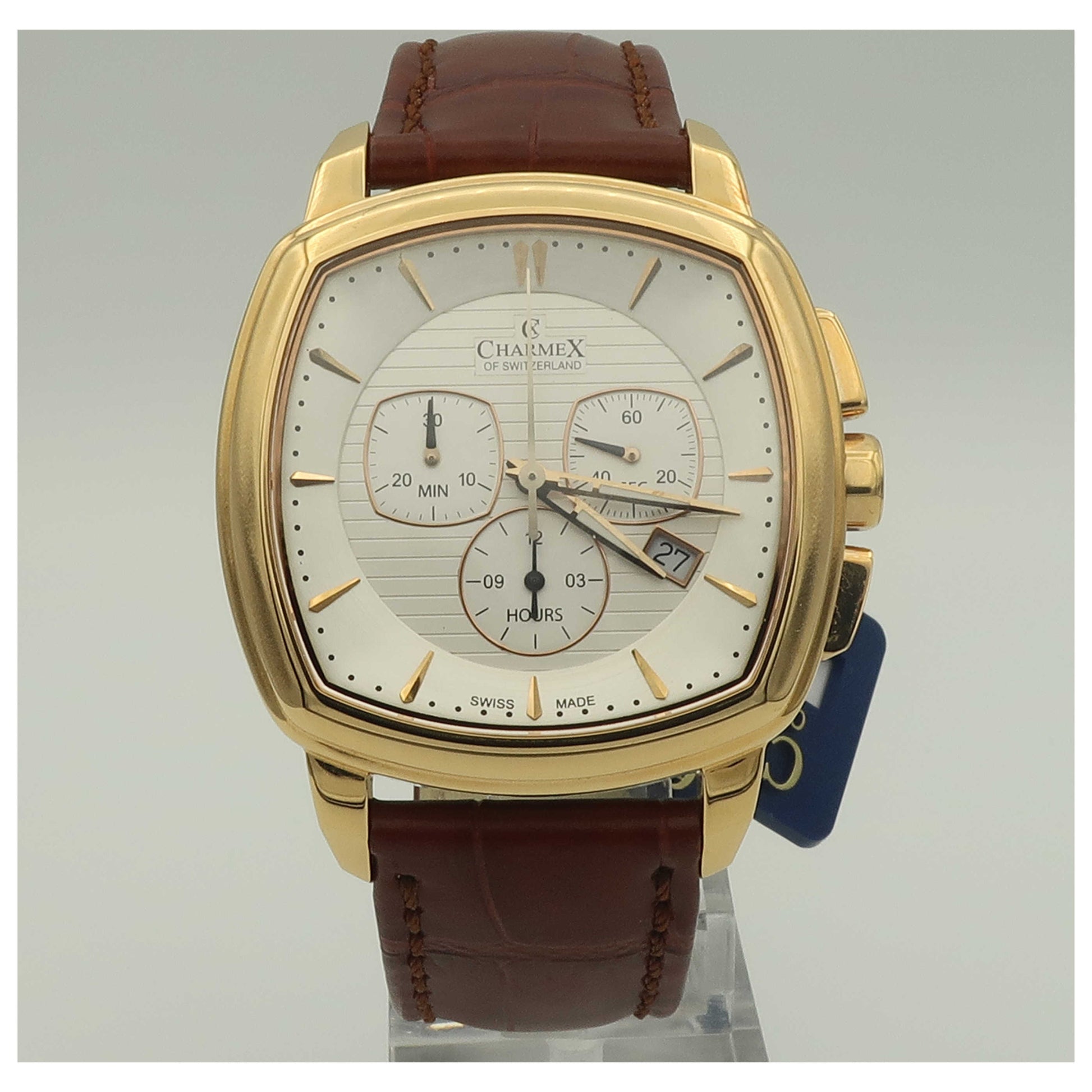 Front view of Charmex Daytona Men's Swiss Quartz (Battery-Powered) Watch 2525-PO