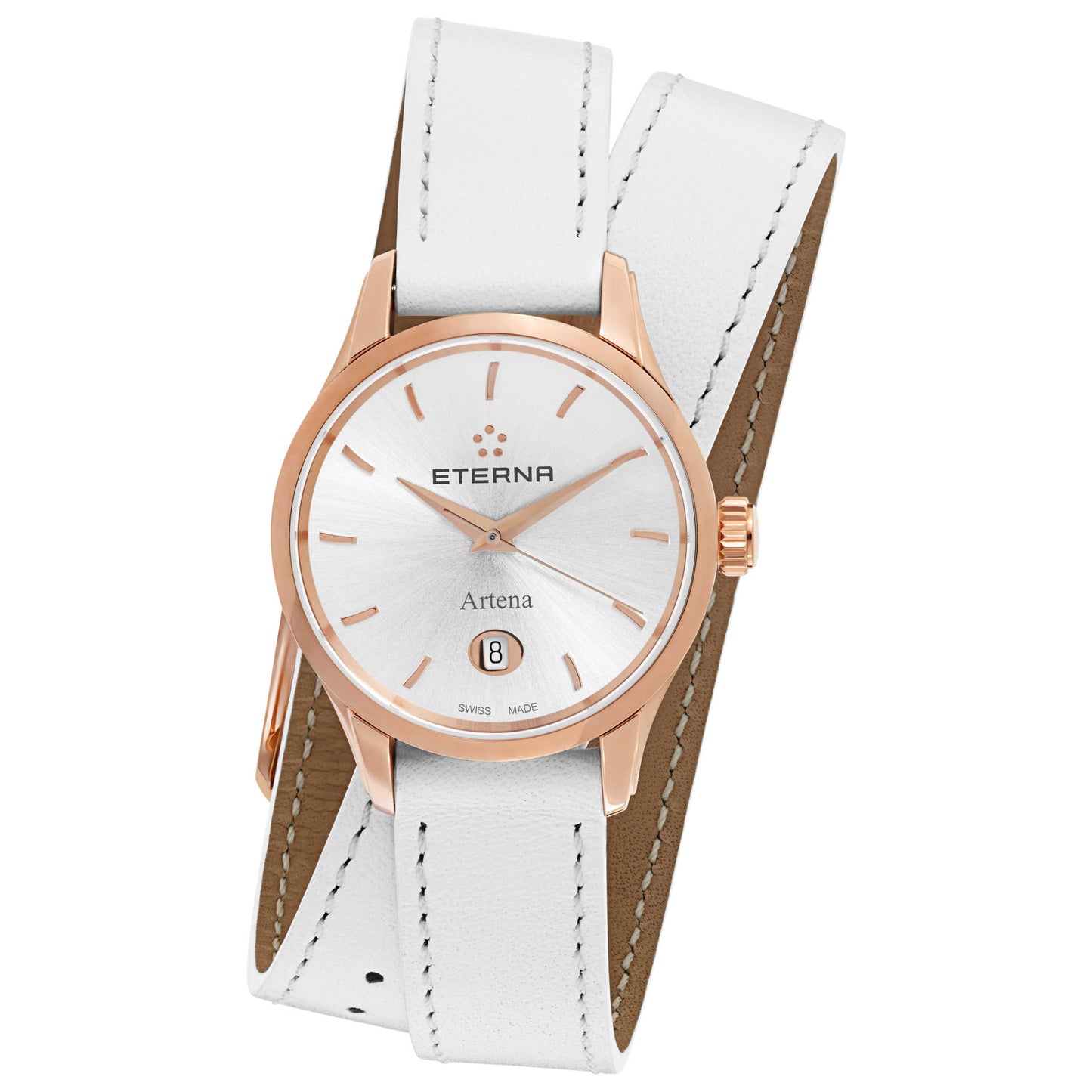 Front view of Eterna Artena Women's Swiss Quartz (Battery-Powered) Watch 2530-56-11-1346