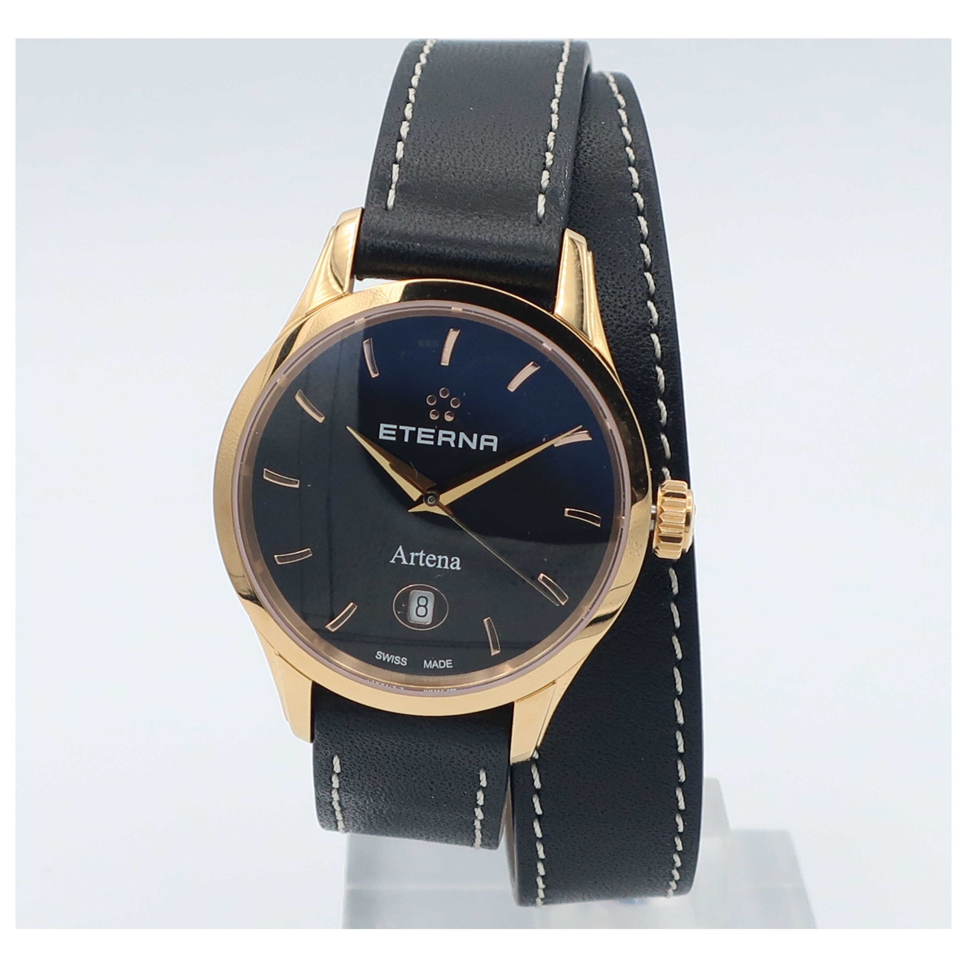 Front view of Eterna Artena Women's Swiss Quartz (Battery-Powered) Watch 2530-56-41-1348-SD
