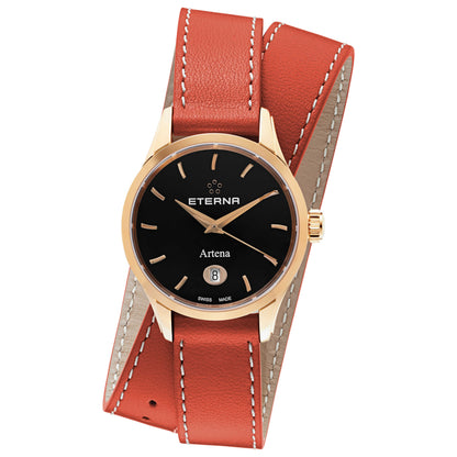 Front view of Eterna Artena Women's Swiss Quartz (Battery-Powered) Watch 253056411348ORG