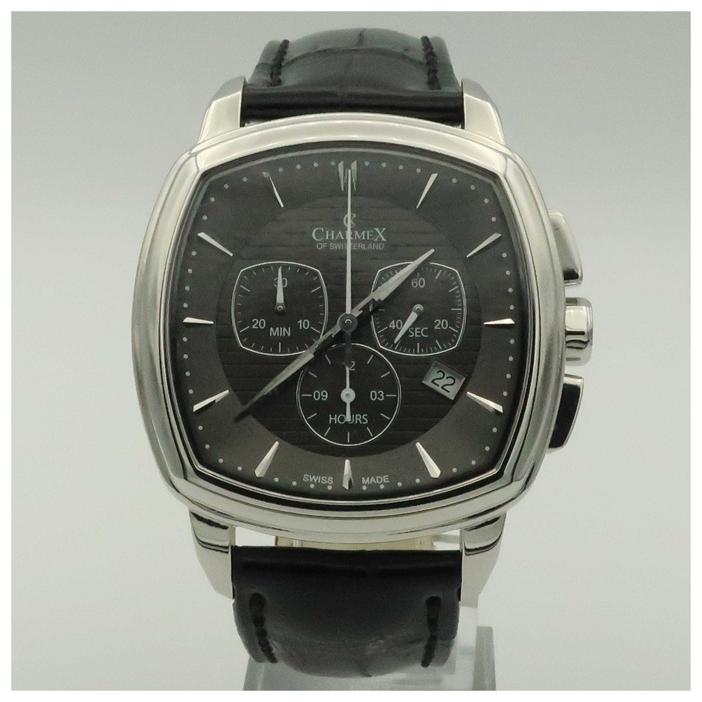 Front view of Charmex Daytona Men's Swiss Quartz (Battery-Powered) Watch 2531-SDV