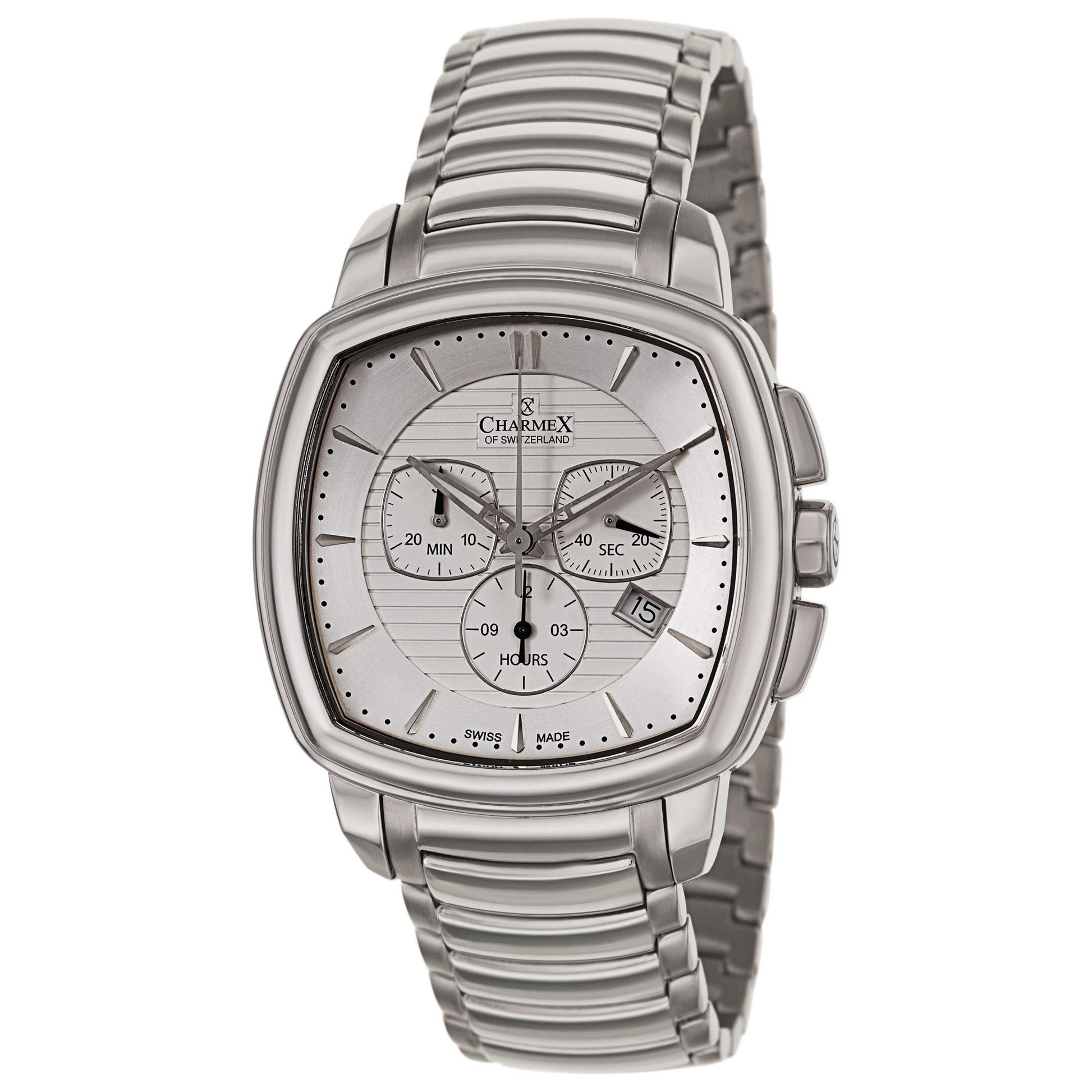 Front view of Charmex Daytona Men's Swiss Quartz (Battery-Powered) Watch 2535