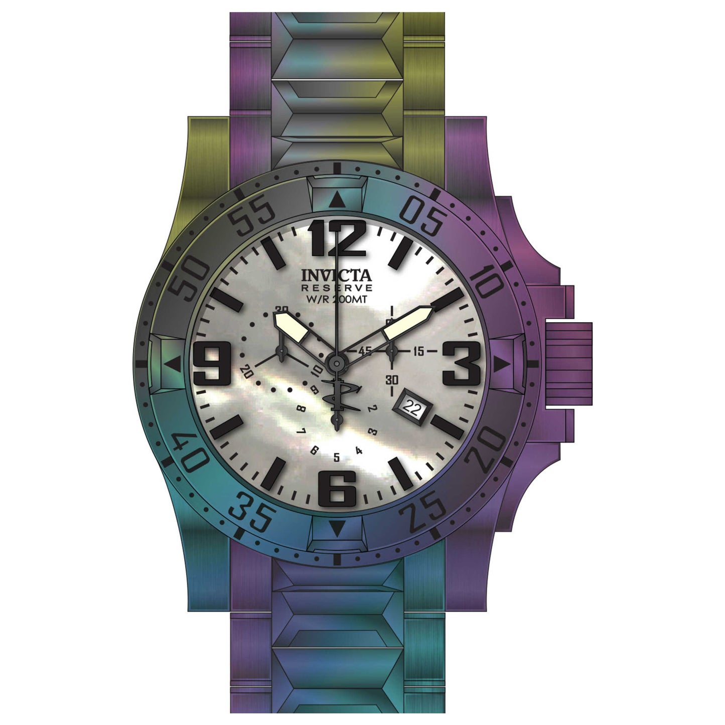 Front view of Invicta Reserve Men's Quartz Watch 25362