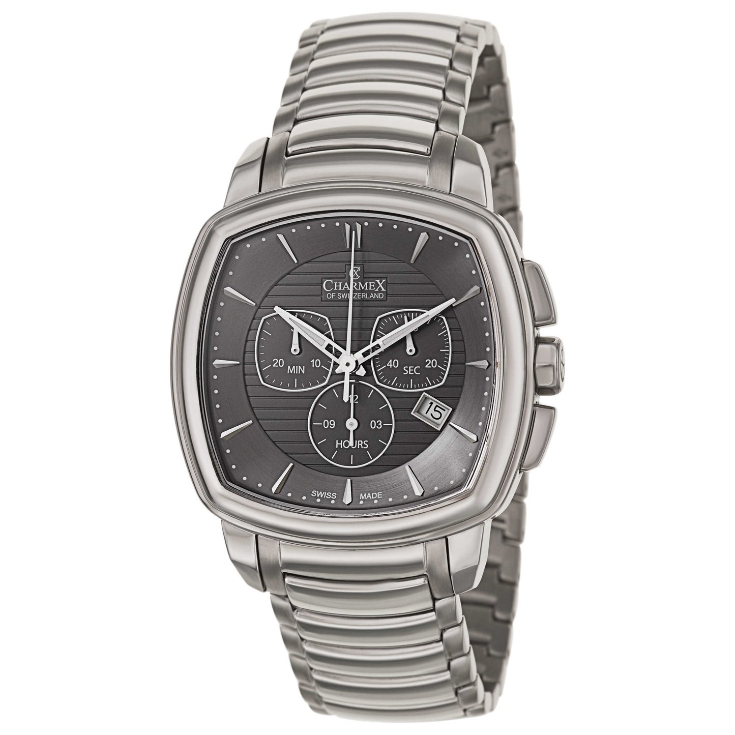 Front view of Charmex Daytona Men's Swiss Quartz (Battery-Powered) Watch 2536