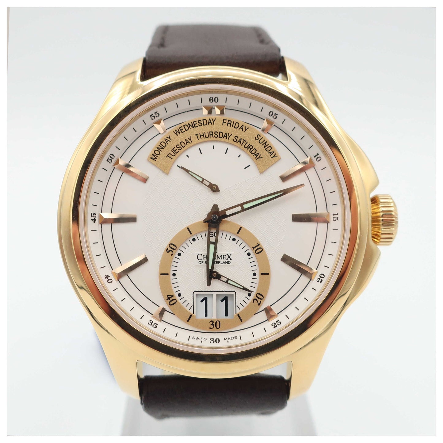 Front view of Charmex Zermatt II Men's Swiss Quartz (Battery-Powered) Watch 2560-SD