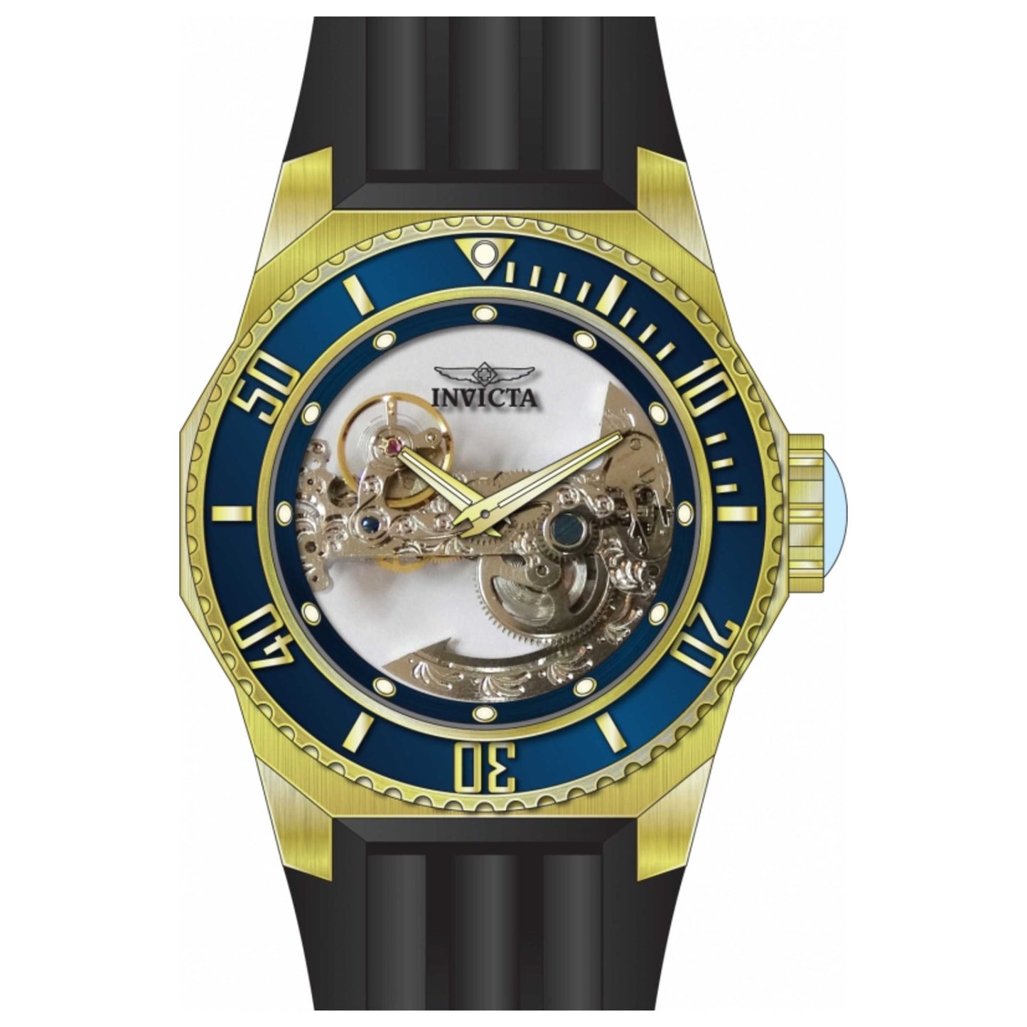 Front view of Invicta Russian Diver Men's Automatic Watch 25626