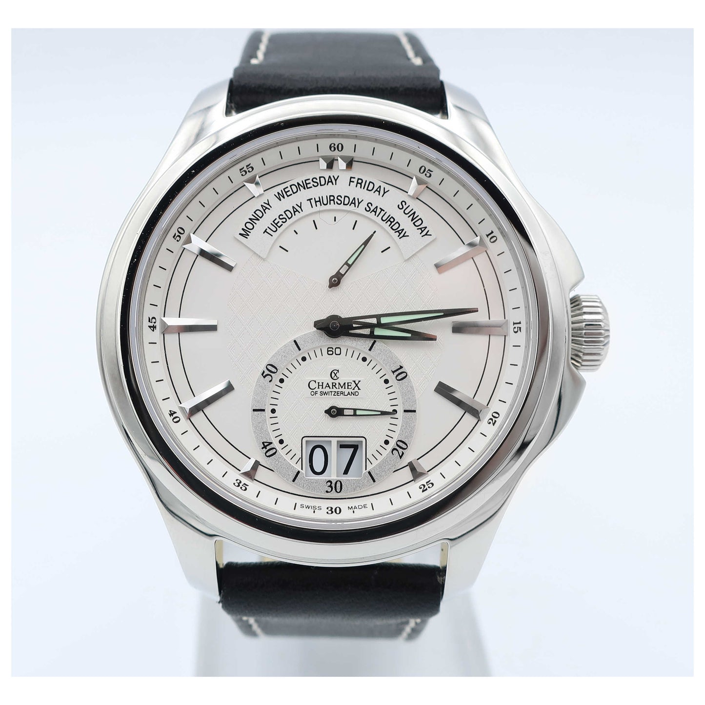 Front view of Charmex Zermatt II Men's Swiss Quartz (Battery-Powered) Watch 2565-SD