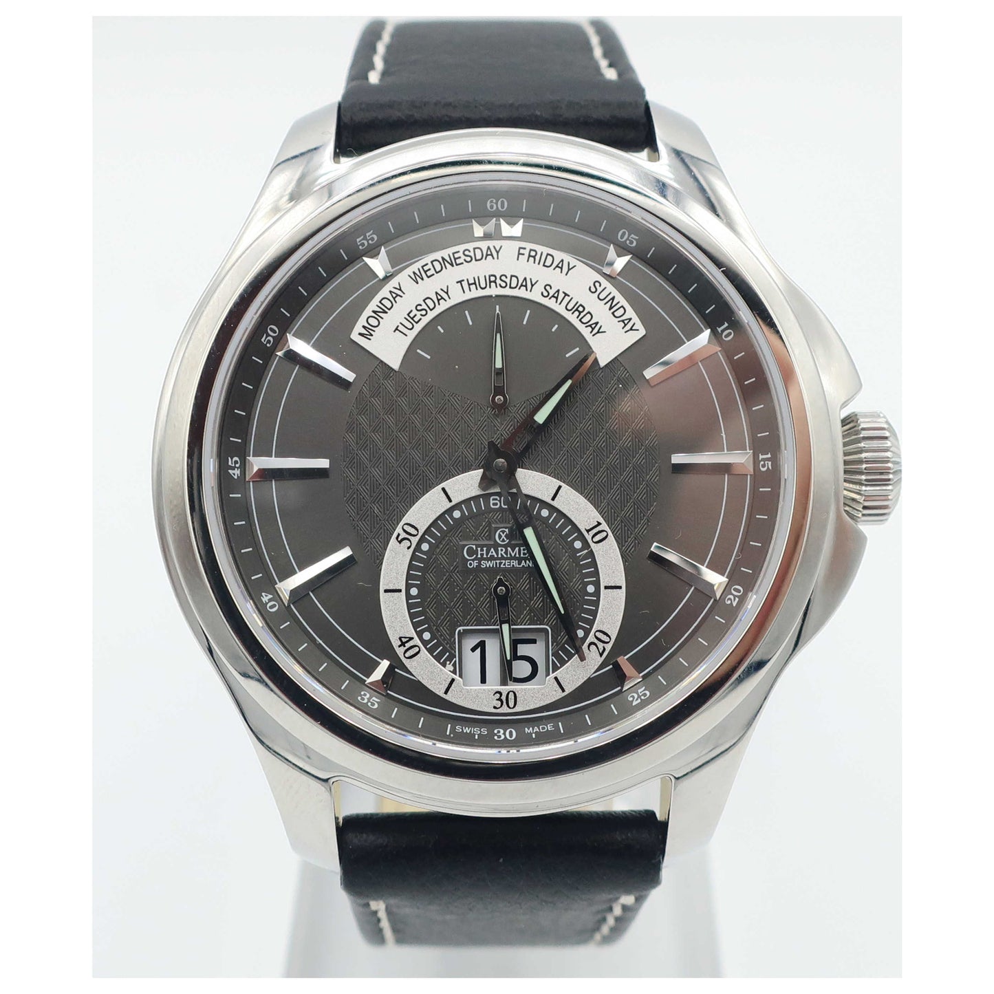 Front view of Charmex Zermatt II Men's Swiss Quartz (Battery-Powered) Watch 2566-SD