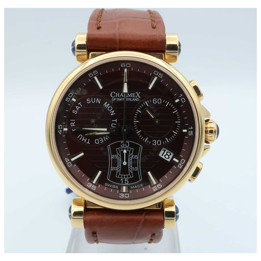 Front view of Charmex Fifth Avenue Men's Swiss Quartz (Battery-Powered) Watch 2577-SDV