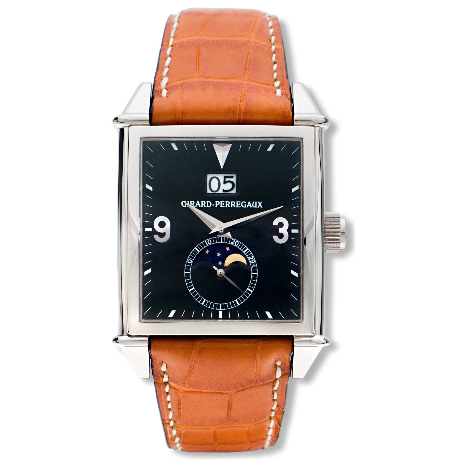 Front view of Girard-Perregaux Vintage 1945 Men's Watch 25800-0-53-645