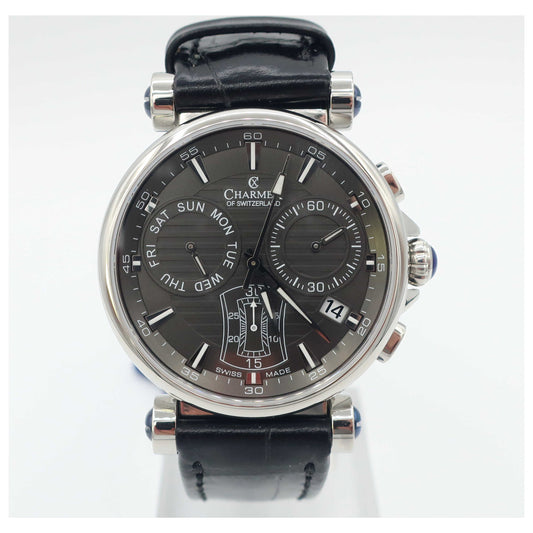 Front view of Charmex Fifth Avenue Men's Swiss Quartz (Battery-Powered) Watch 2581-SD