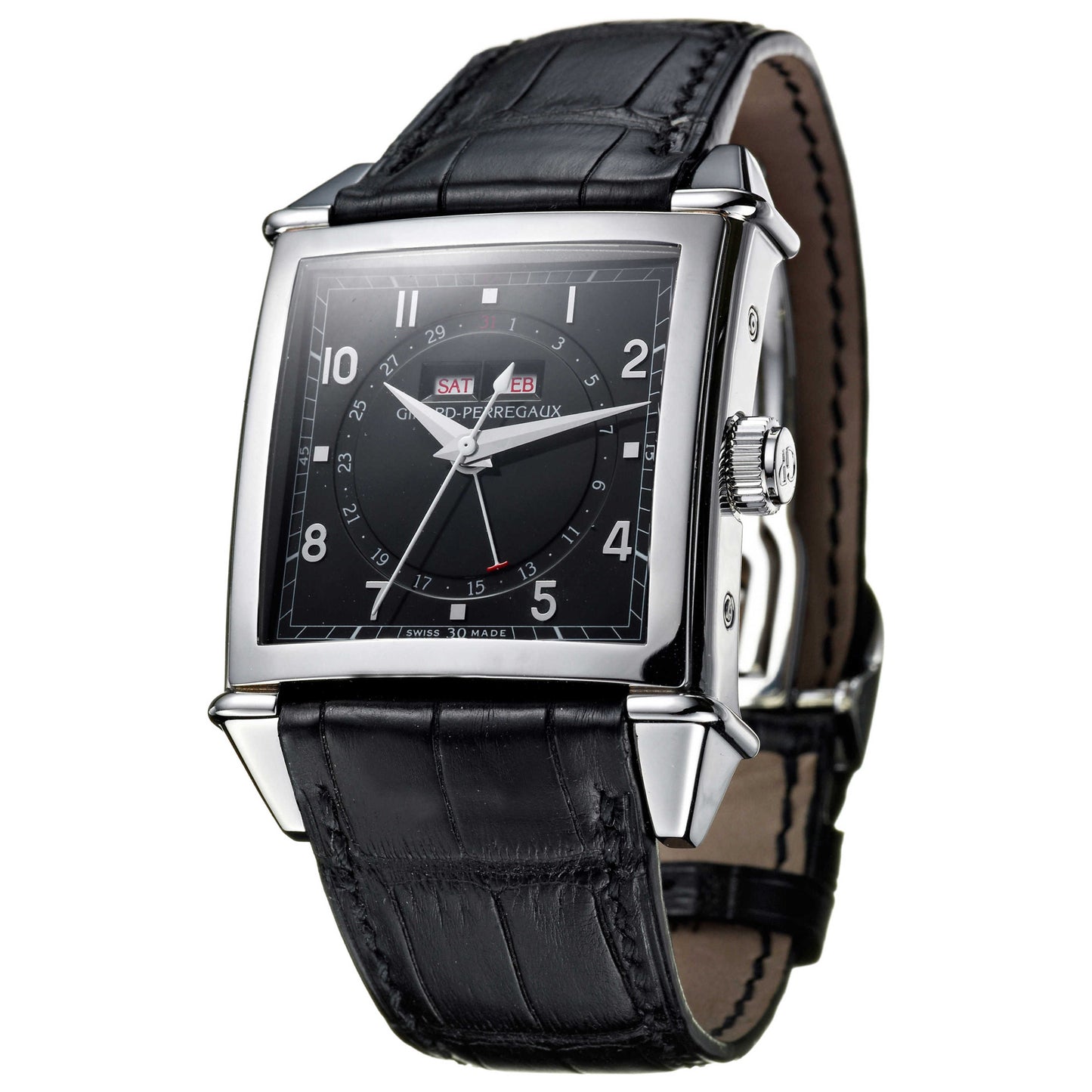 Front view of Girard-Perregaux Vintage 1945 Men's Automatic Watch 25810-11-651-BA6A