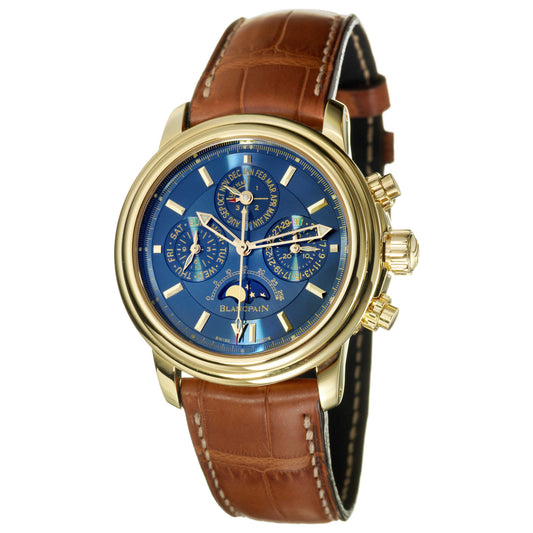 Front view of Blancpain Leman Men's Watch 2585-1440-53