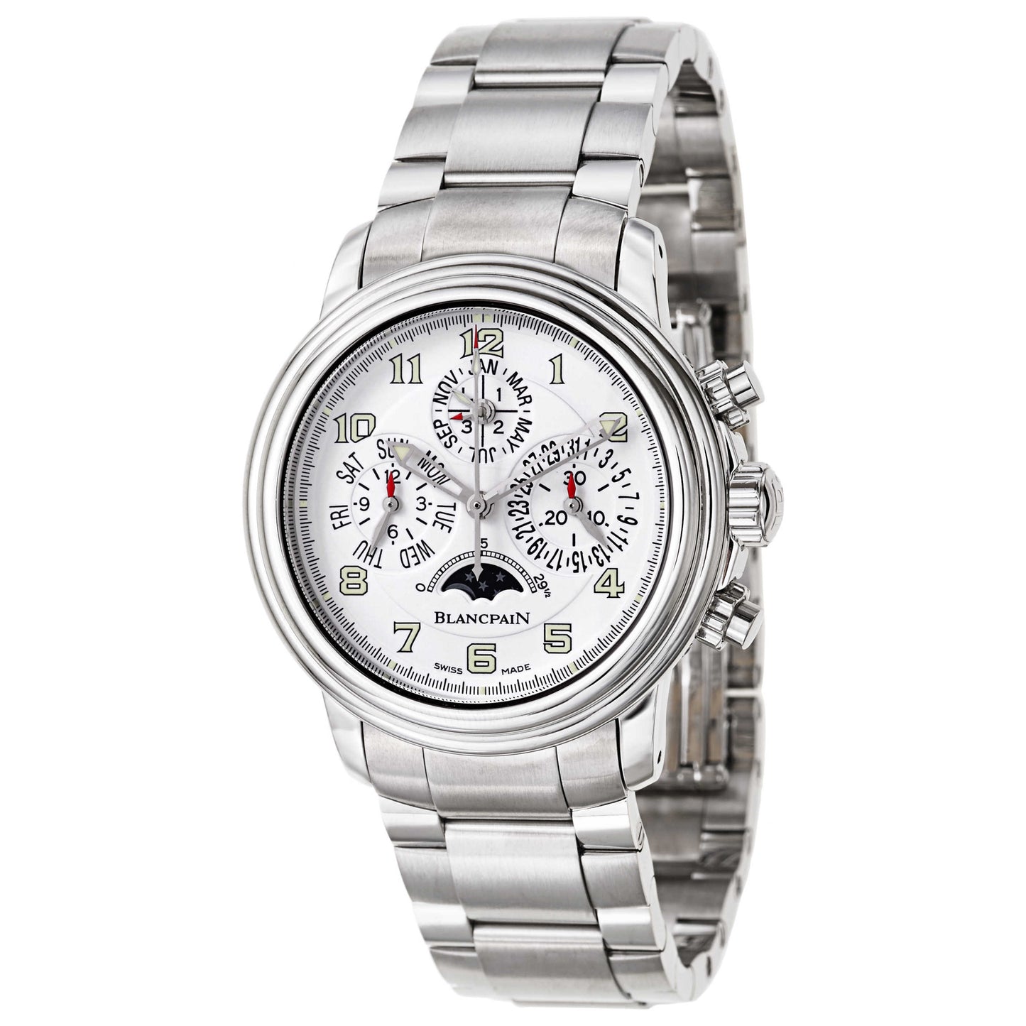 Front view of Blancpain Leman Men's Automatic Watch 2585F-1127-71