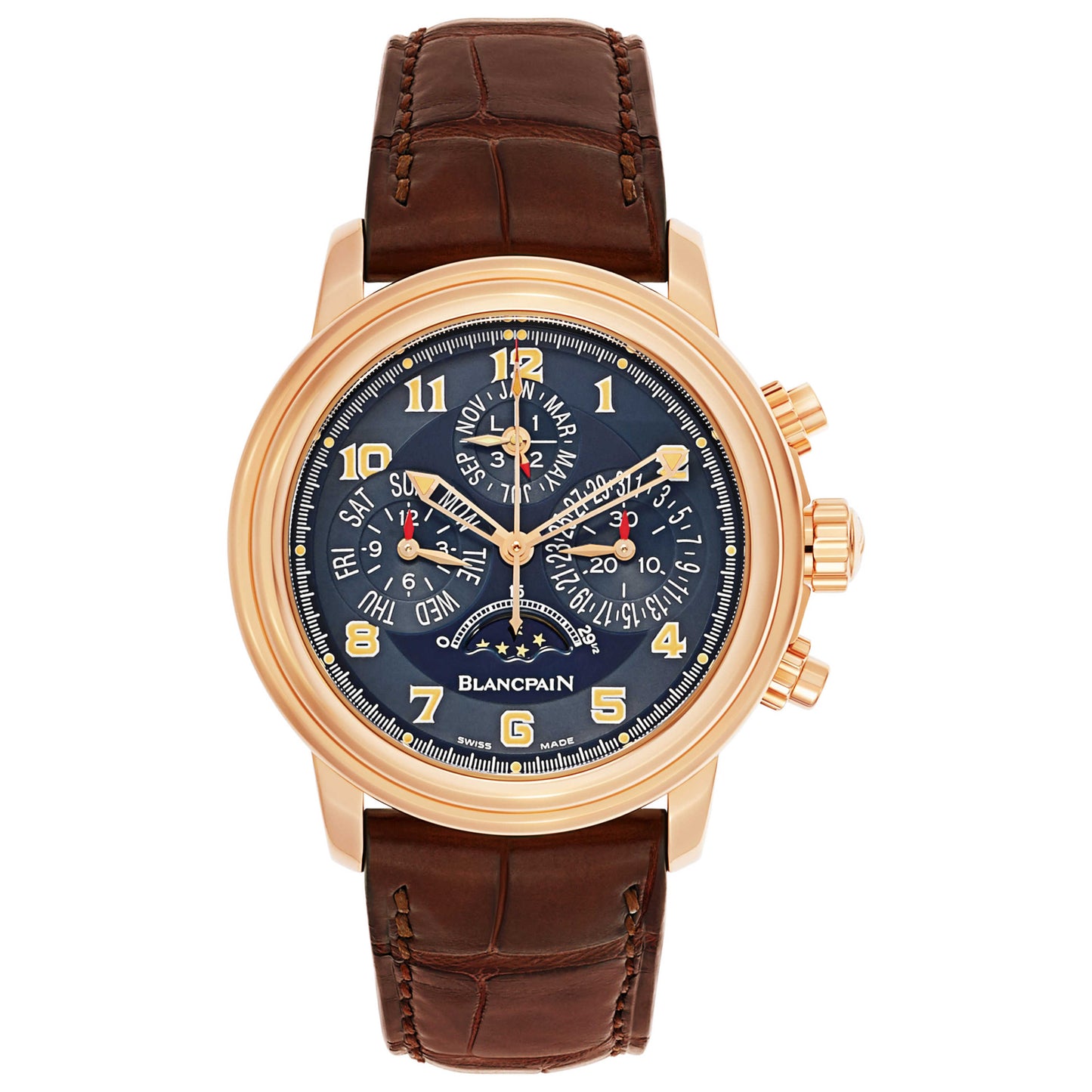 Front view of Blancpain Leman Men's Automatic Watch 2585F-3640-53B