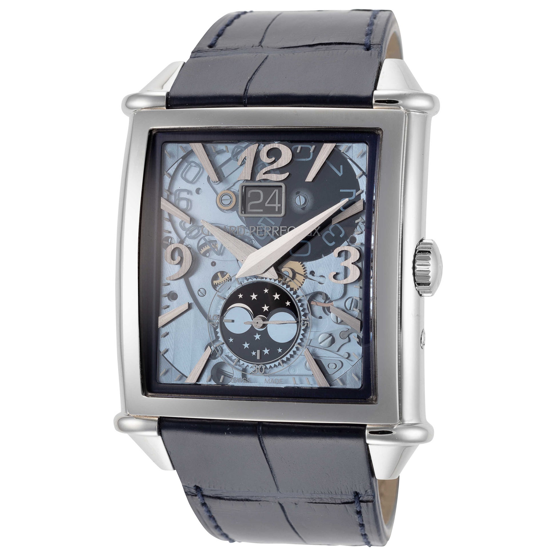 Front view of Girard-Perregaux Vintage 1945 Men's Automatic Watch 25882-11-421-BB4A