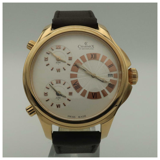 Front view of Charmex Cosmopolitan II Men's Swiss Quartz (Battery-Powered) Watch 2590-PO