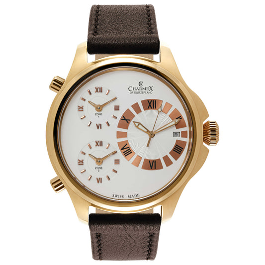 Front view of Charmex Cosmopolitan II Men's Swiss Quartz (Battery-Powered) Watch 2590