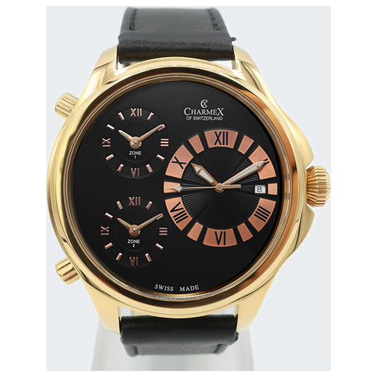 Front view of Charmex Cosmopolitan II Men's Swiss Quartz (Battery-Powered) Watch 2591-SD